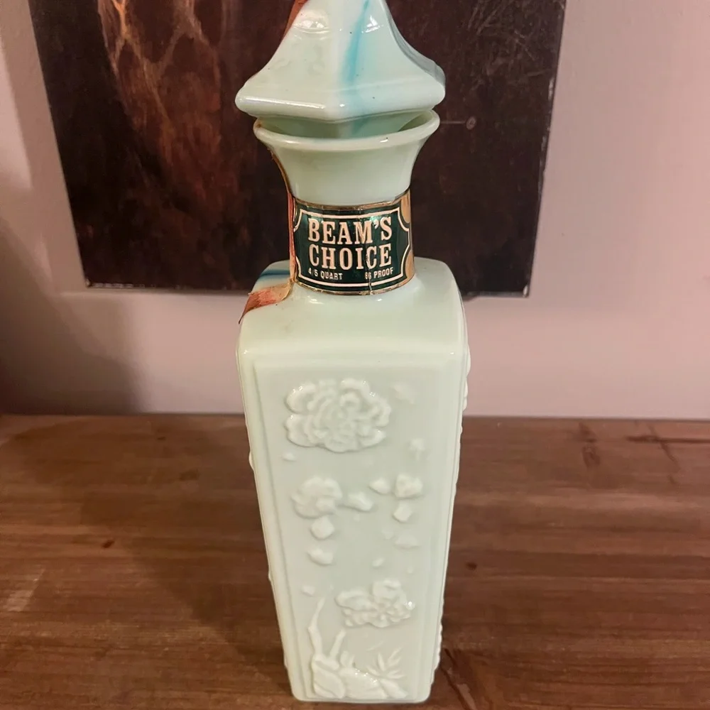Beam's Choice Vintage Vase in Soft Green